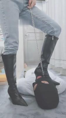 【灵竹夏琳】高跟肉丝+长靴深喉舔鞋【完整版】 bf7275