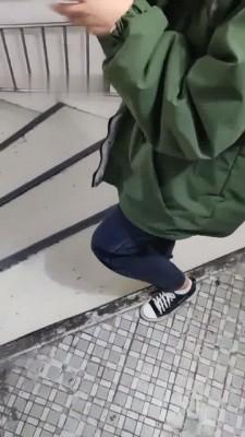 【梵高】00帆布鞋路人小姐姐重力踩踏 bf9162