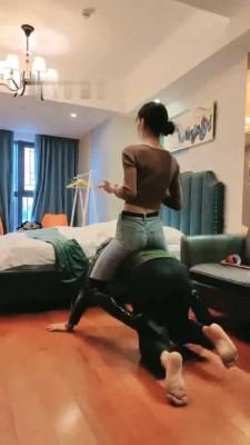 【暴力美学】过膝高跟重度提档骑马耳光喂食碾压 bf7443