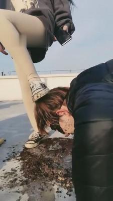 【傲柔】户外喂食吃泥巴/圣水舔鞋 bf9063