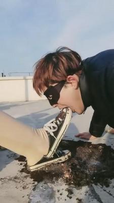 【傲柔】户外喂食吃泥巴/圣水舔鞋 bf9063