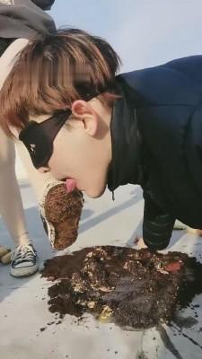 【傲柔】户外喂食吃泥巴/圣水舔鞋 bf9063