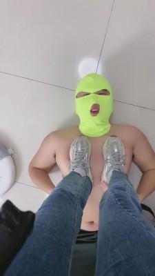 【美离子】脏运动鞋白棉袜羞辱绿帽狗 bf7932