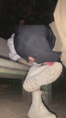 【甜甜】户外花园遛狗（路人偷拍） bf7176