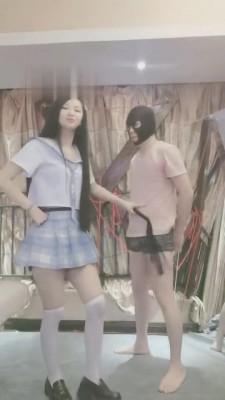 【银河】JK学生服白丝口水咀嚼物羞辱木乃伊 bf7057