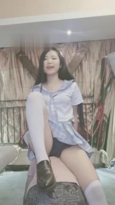 【银河】JK学生服白丝口水咀嚼物羞辱木乃伊 bf7057