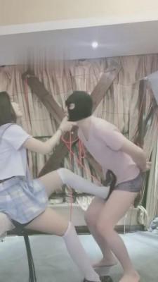 【银河】JK学生服白丝口水咀嚼物羞辱木乃伊 bf7057