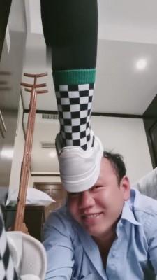 【北海静心】素人小白鞋棉袜全体重踩踏戏奴 bf7021