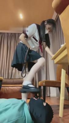 【雪莉】JK双马尾萝莉主tj贱狗 bf6778