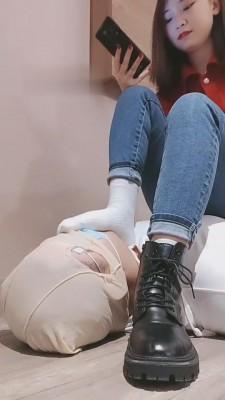 【悦主大人】短靴原味棉袜超强羞辱 bf6756