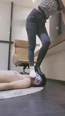 【杳杳小主】长靴原味白棉袜羞辱 bf6432