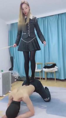 【杳杳小主】长靴原味白棉袜羞辱 bf6432