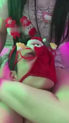 【甜甜】 圣诞调教 bf6005