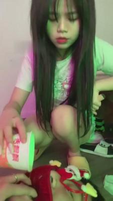 【甜甜】 圣诞调教 bf6005