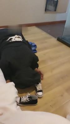 【甜沁】高帮帆布鞋超脏棉袜羞辱狗 bf5955