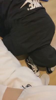 【甜沁】高帮帆布鞋超脏棉袜羞辱狗 bf5955