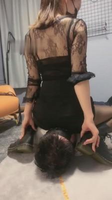 【如意】模特女神短靴黑丝诱惑调狗 bf5883