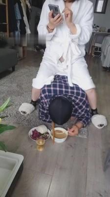 【乐姐】清晨赏赐家奴第一杯圣水 bf9046