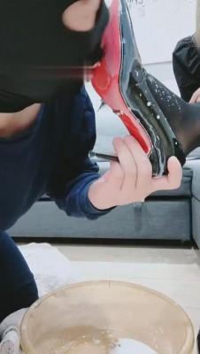 【一茶】抓到一只偷鞋狗惩罚 bf10009