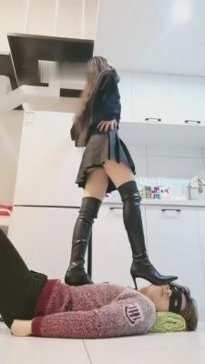 【傲柔】跟长靴踩踏/跳踩/跺踩 bf10008