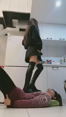 【傲柔】跟长靴踩踏/跳踩/跺踩 bf10008