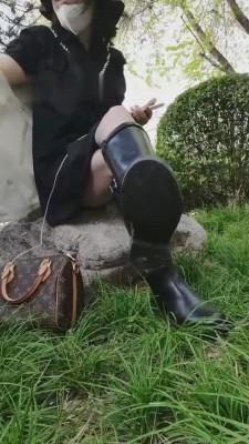 【乐爷】环城公园户外调奴 bf10374