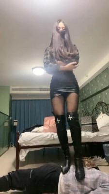 【仙女殿下】皮靴小白鞋耳光踢裆踹脸 bf10443