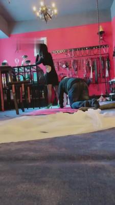 【晨晨】调教室黑丝高跟虐双奴 bf10679