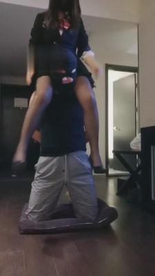 【杳杳小主】御姐S把狗反绑高跟黑丝狠虐 bf5481