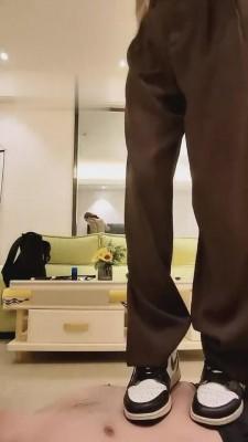 【泽安安】AJ鞋棉船袜暴力踢裆 bf820