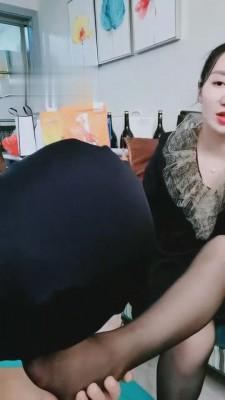 【青柠大大】贵妇短靴黑丝调舔狗 bf907