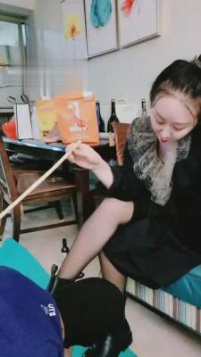 【青柠大大】贵妇短靴黑丝调舔狗 bf907