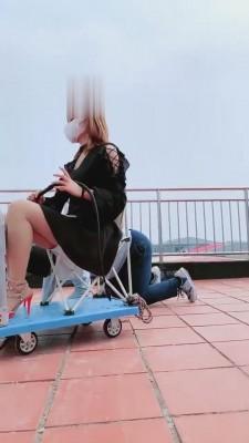 【美离子】精彩刺激-重刑双M天台虐 bf895