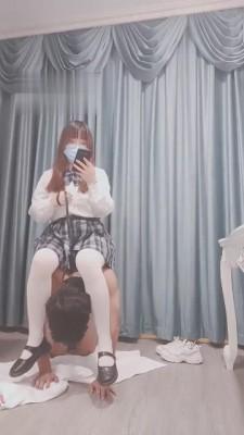【柠萌小主】JK白袜学生主羞辱老师 bf1462