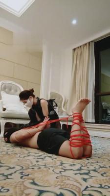 【多多】长靴五花大绑狗废物虐惨 bf1466