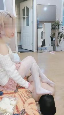 【丝洛】运动鞋白丝棉袜诱惑抖M bf1689