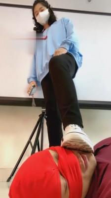 【小刚几】素人脏高帮帆布鞋羞辱狗 bf1879