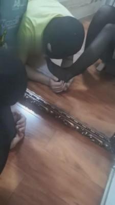 【黑丝sama】高帮帆布鞋踩踏踢打 bf2007