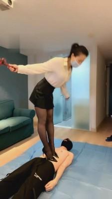 【冷颜】秘书正装黑丝高跟玩弄萌新 bf2343