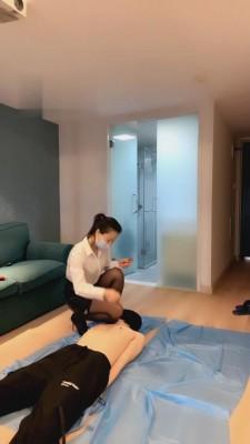 【冷颜】秘书正装黑丝高跟玩弄萌新 bf2343