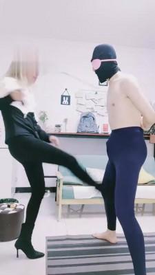 【丝洛】双S-带妹妹踢废贱狗 bf2564