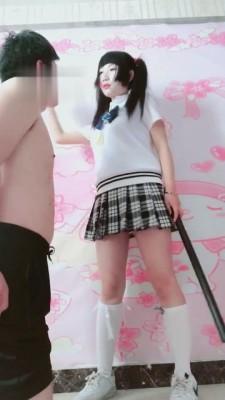 【兔粉粉】可爱JK范过膝白袜小白鞋羞辱男友【上】 bf2879