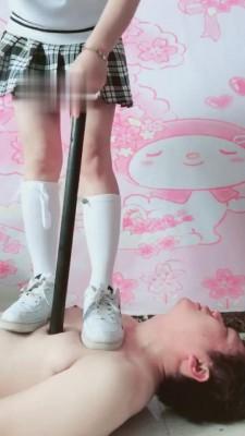 【兔粉粉】可爱JK范过膝白袜小白鞋羞辱男友【上】 bf2879