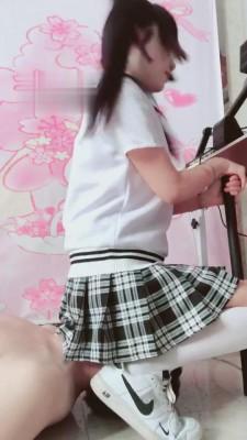 【兔粉粉】可爱JK范过膝白袜小白鞋羞辱男友【上】 bf2879