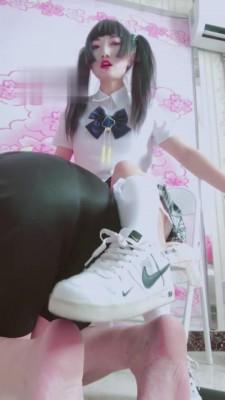 【兔粉粉】可爱JK范过膝白袜小白鞋羞辱男友【下】 bf2880