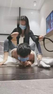 【杳杳小主】原味白袜玉足暴虐狗 bf3351