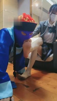 【暴力美学】空军鞋耳光-强迫坐脸窒息-踢裆深喉 bf3112