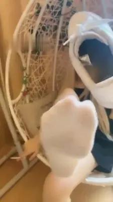 【G民大大】首部脏臭白鞋棉袜臭脚窒息羞辱 G-210710-24