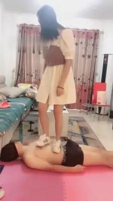 【广州楚楚】贝壳头船袜-踩踏踩脖子深喉 G-210713-32