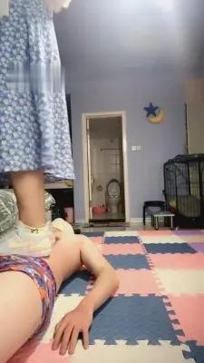 【雪儿】高跟/AJ-裸足棉袜踩踏-深喉-喝刷鞋水 G-210713-15